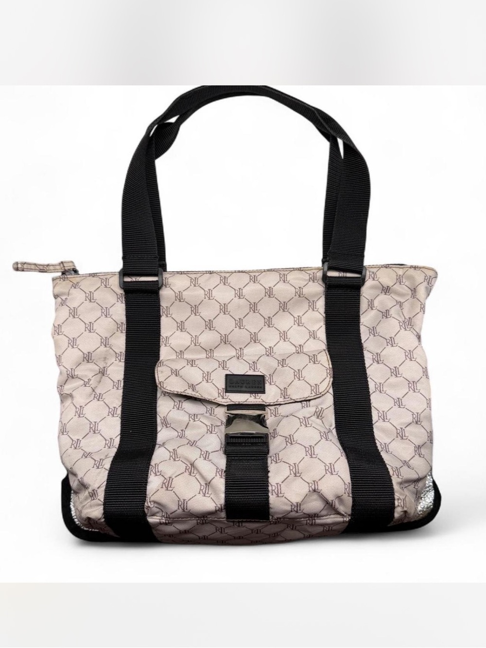 Lauren Ralph Lauren Signature Mongram Shoulder Bag